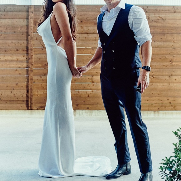 REVOLVE CROSS BACK BIAS GOWN - Picture 6 of 6